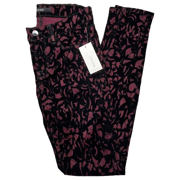 J Brand Denim - NWT J Brand Velvet Brocade Skinny Jeans Pants Gothic Goth Size 25 MSRP $248